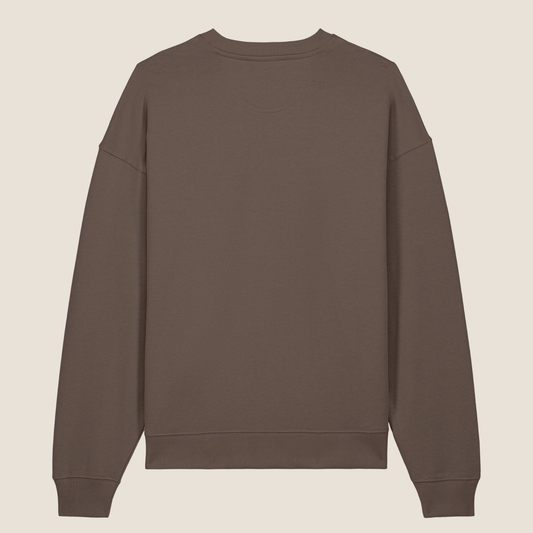 Oversized Crewneck - Pushing - Brown
