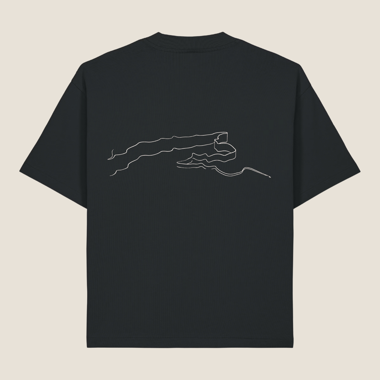 Oversized T-Shirt -  Rates - Black