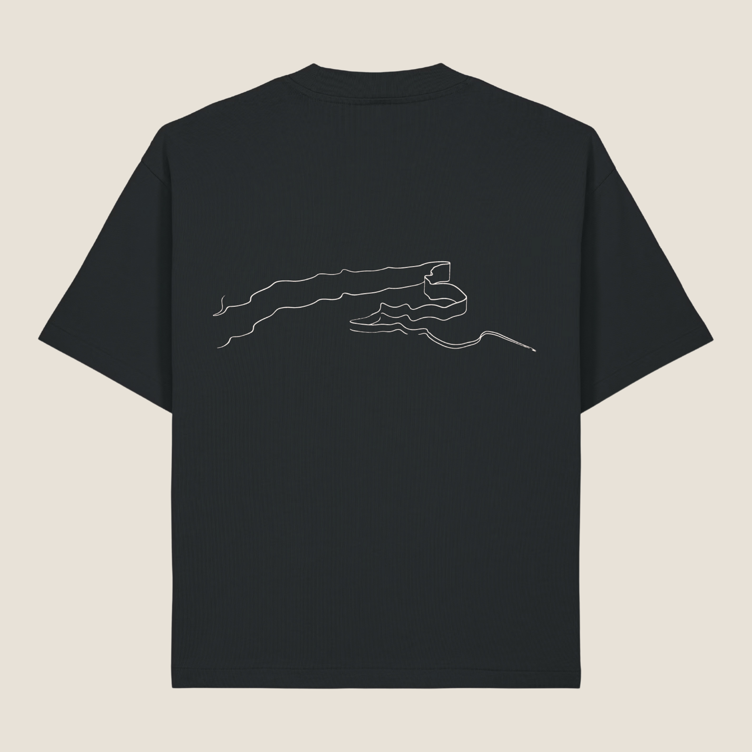 Oversized T-Shirt -  Rates - Black