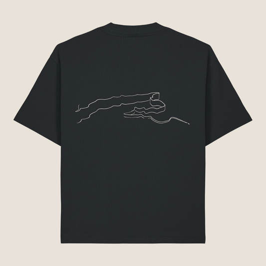 Oversized T-Shirt -  Rates - Black