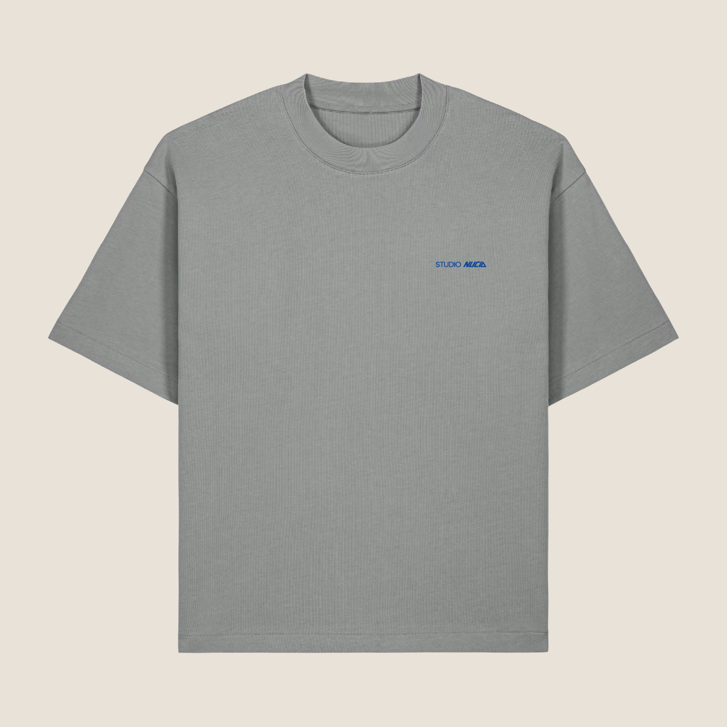 Oversized T-Shirt Heren — Hybrid Mode Stone | Studio Nucia